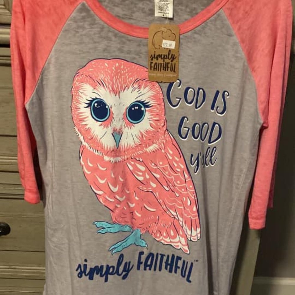 NEW Two Tone Tshirt God is Good Yall
